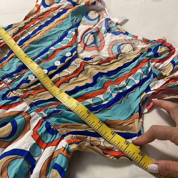 LAPIS Midi drees with multi colored polka dots - Picture 6 of 9